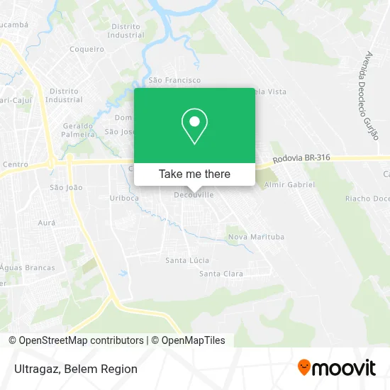 Ultragaz map