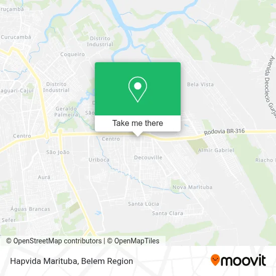Hapvida Marituba map