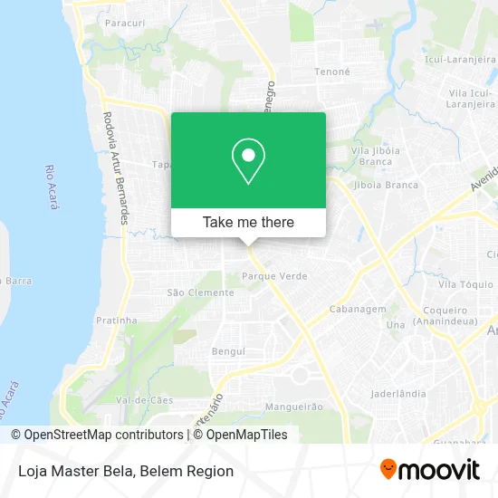 Loja Master Bela map