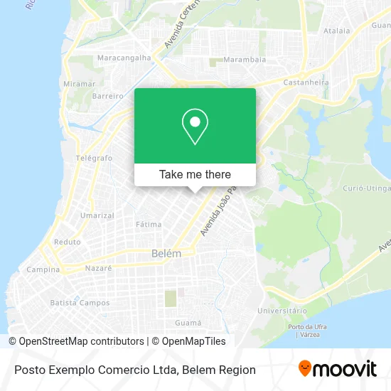 Posto Exemplo Comercio Ltda map