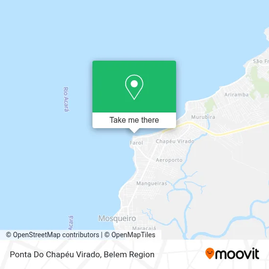 Ponta Do Chapéu Virado map