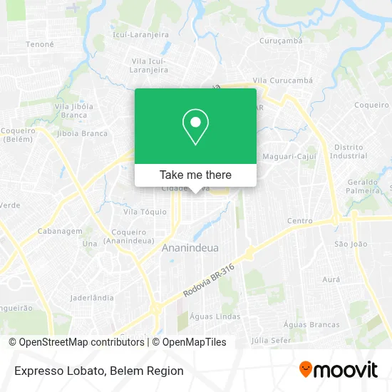 Expresso Lobato map