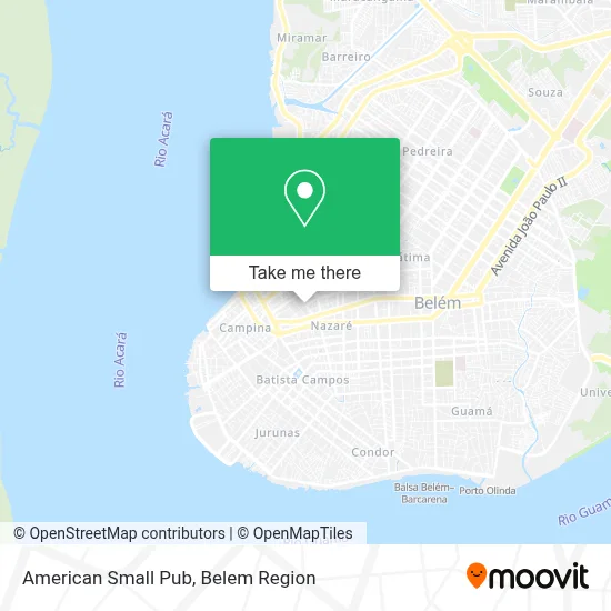 American Small Pub map