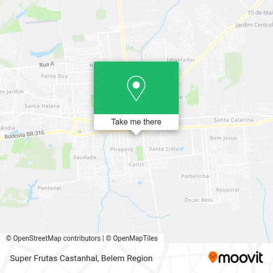 Super Frutas Castanhal map