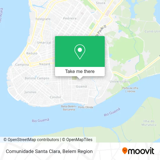Comunidade Santa Clara map