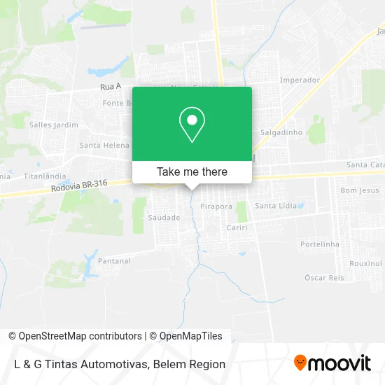 L & G Tintas Automotivas map
