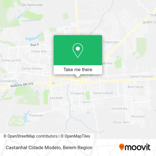 Castanhal Cidade Modelo map