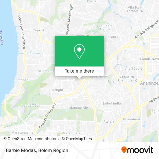 Barbie Modas map