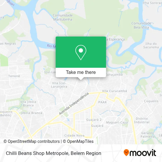 Chilli Beans  Shop Metropole map