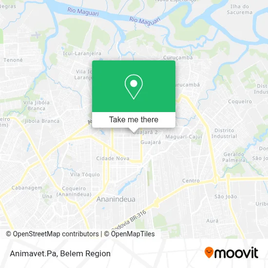 Animavet.Pa map