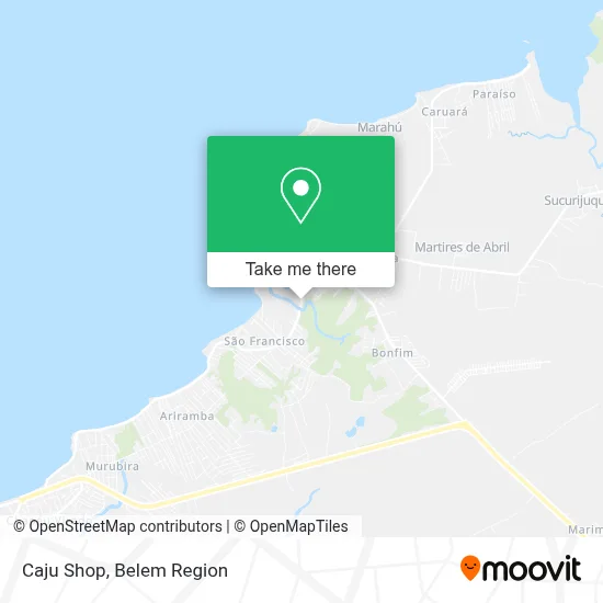 Caju Shop map