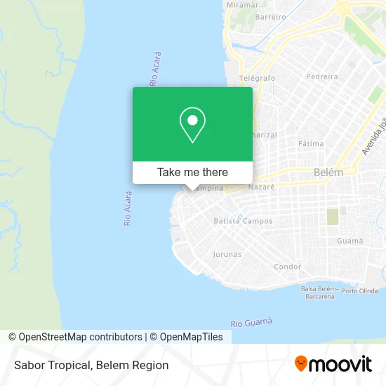 Sabor Tropical map