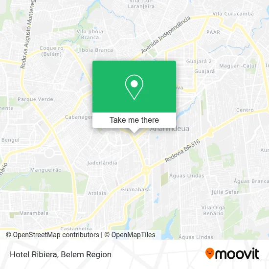 Hotel Ribiera map