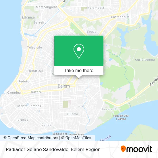 Radiador  Goiano Sandovaldo map