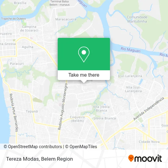 Tereza Modas map