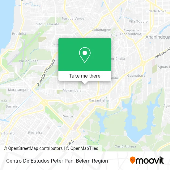 Centro De Estudos Peter Pan map