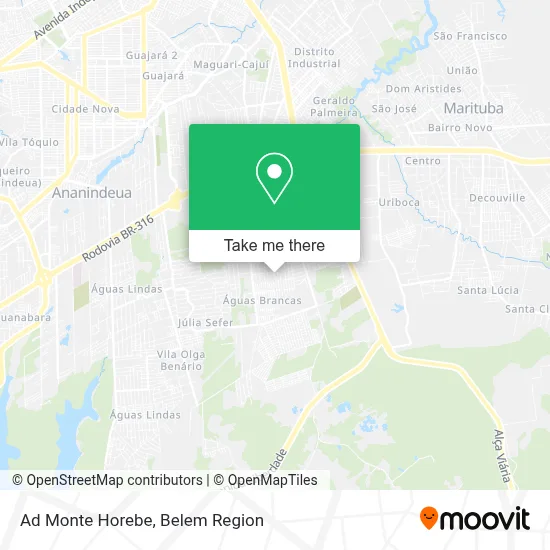 Ad Monte Horebe map