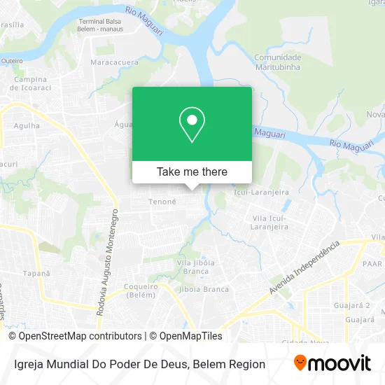 Igreja Mundial Do Poder De Deus map