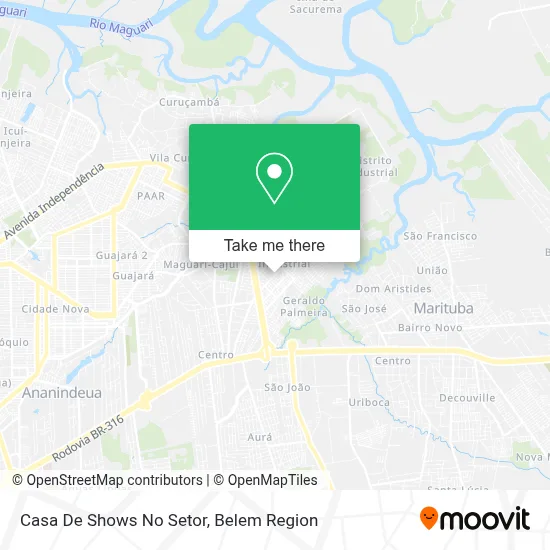 Casa De Shows No Setor map