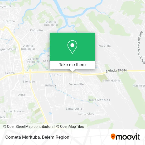 Cometa Marituba map