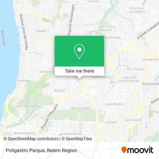 Poligastro Parque map