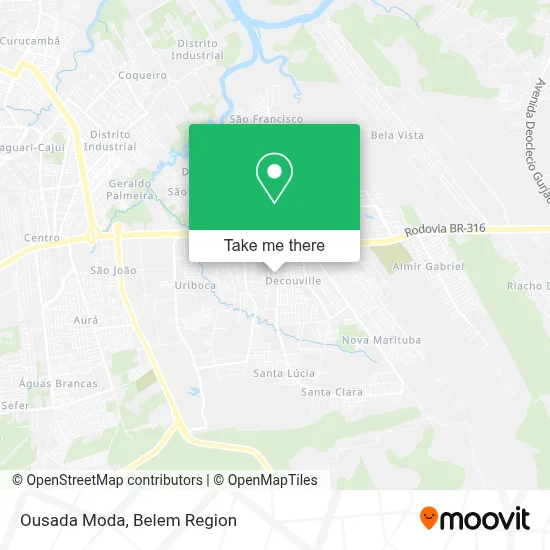 Ousada Moda map