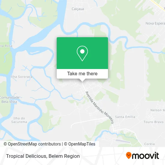 Tropical Delicious map