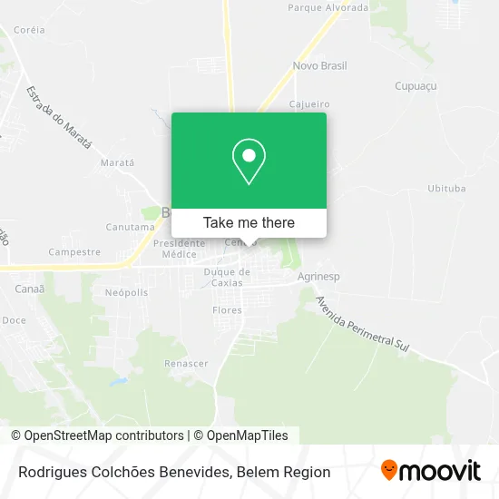Rodrigues Colchões Benevides map