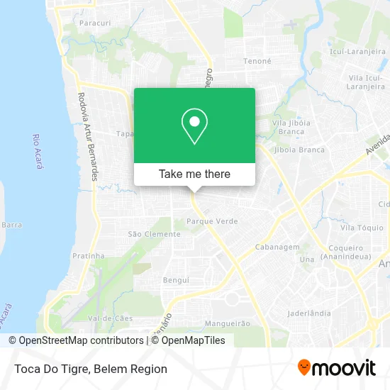 Toca Do Tigre map
