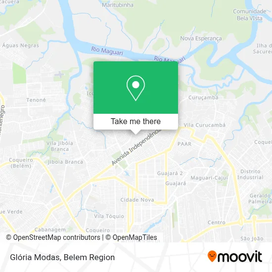 Glória Modas map
