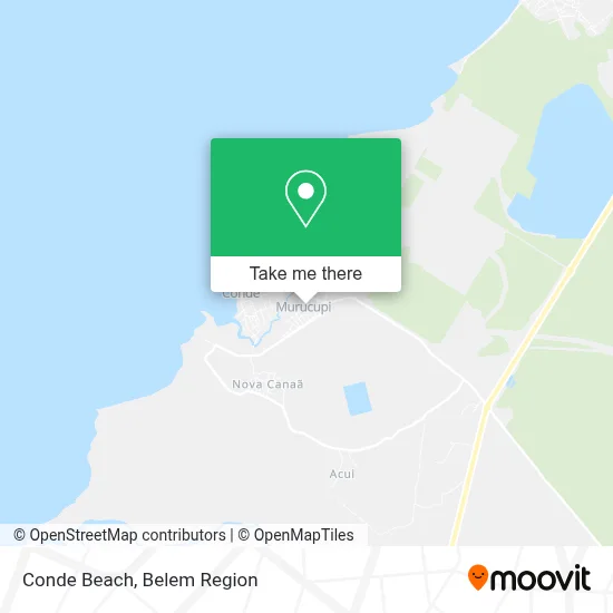 Conde Beach map