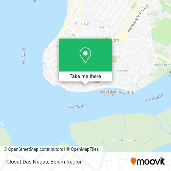 Closet Das Negas map