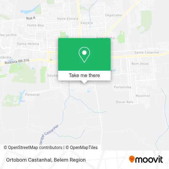 Ortobom Castanhal map