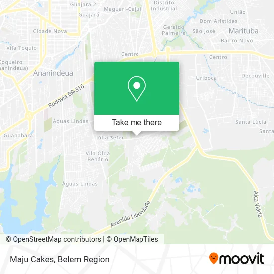 Maju Cakes map