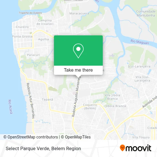 Select Parque Verde map