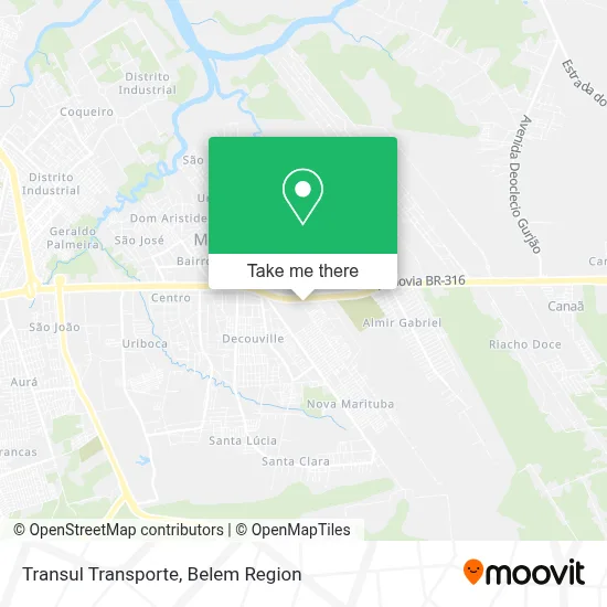 Transul Transporte map