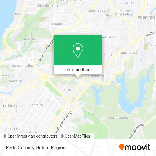 Rede Comics map