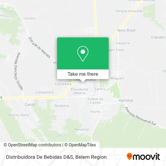 Distribuidora De Bebidas D&S map
