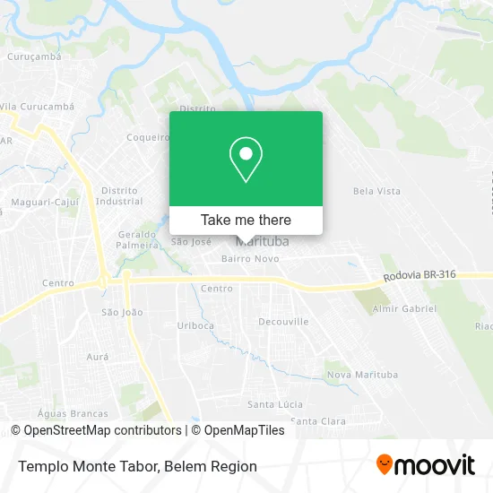 Templo Monte Tabor map