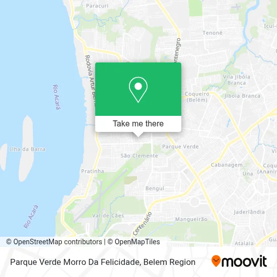 Parque Verde Morro Da Felicidade map