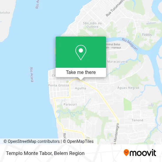 Templo Monte Tabor map