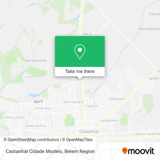 Castanhal Cidade Modelo map