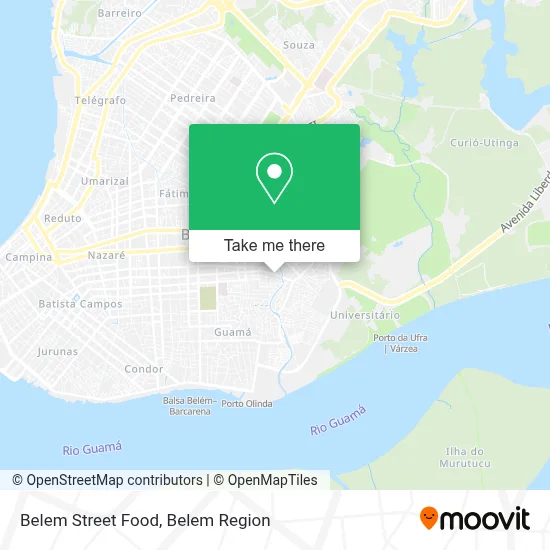 Belem Street Food map
