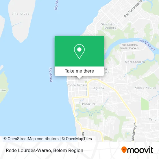 Rede Lourdes-Warao map