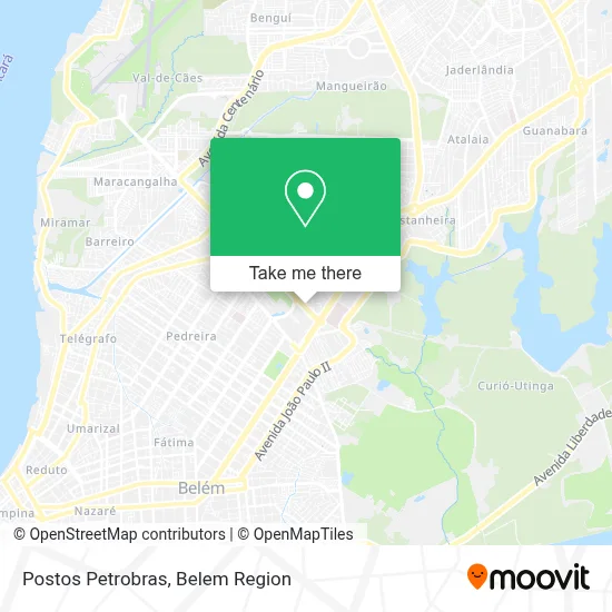 Postos Petrobras map