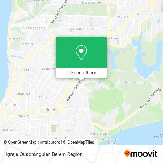Igreja Quadrangular map