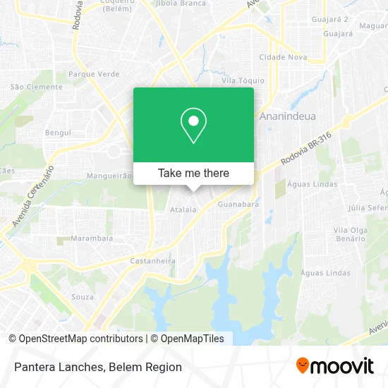 Pantera Lanches map