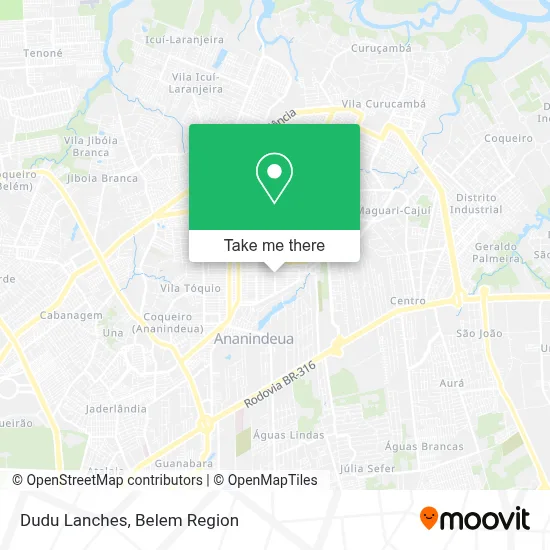 Dudu Lanches map