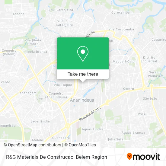 R&G Materiais De Construcao map