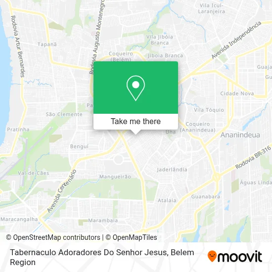 Tabernaculo Adoradores Do Senhor Jesus map